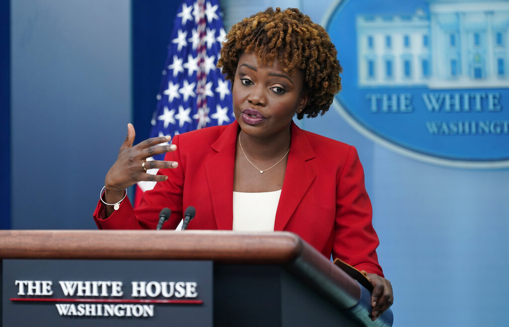 The White House press secretary, Karine Jean-Pierre, July 7, 2022.