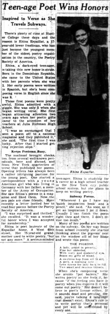 The New York Sun, January 4, 1950.