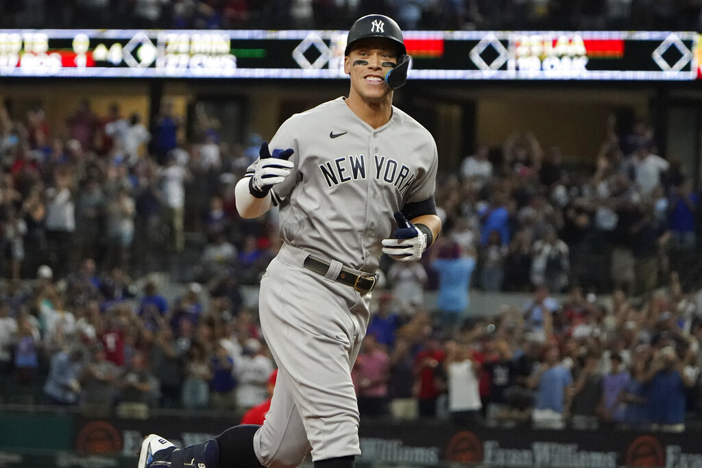 American League's Aaron Judge, of the New York Yankees, Corey