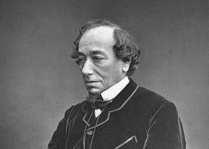 Portrait photograph of Benjamin Disraeli, detail, circa 1878, by W. & D. Downey.