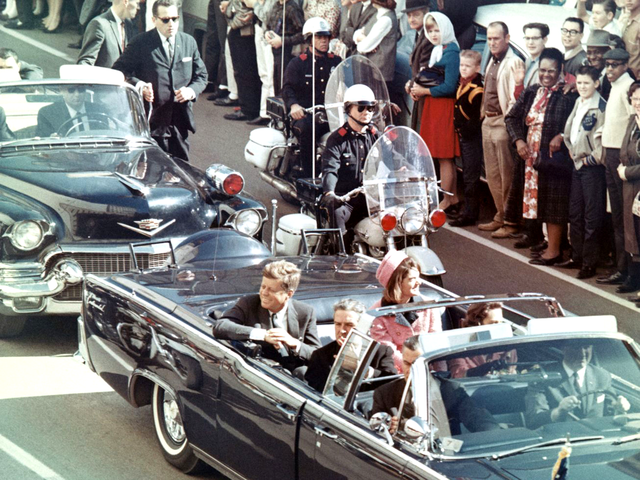 President Kennedy at Dallas on November 22, 1963.