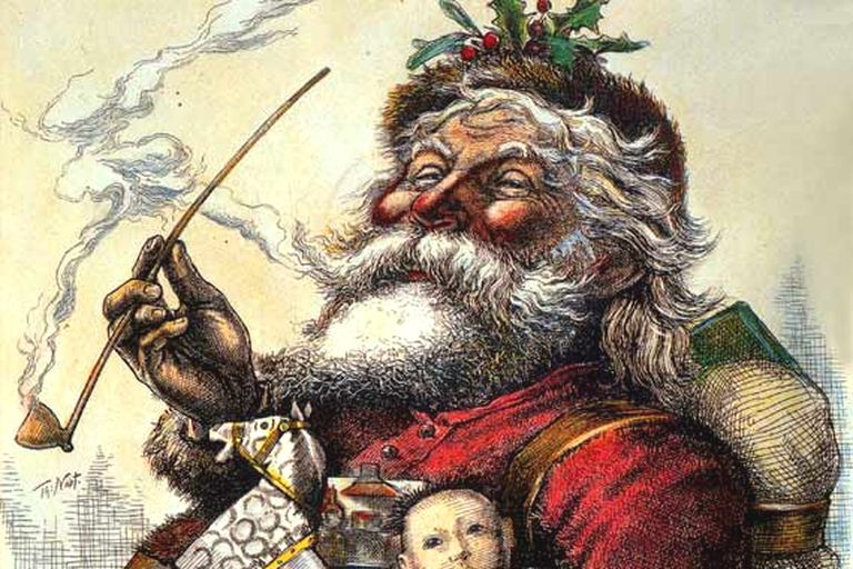 'Santa's Portrait,' by Thomas Nast, published in Harper's Weekly, 1881.