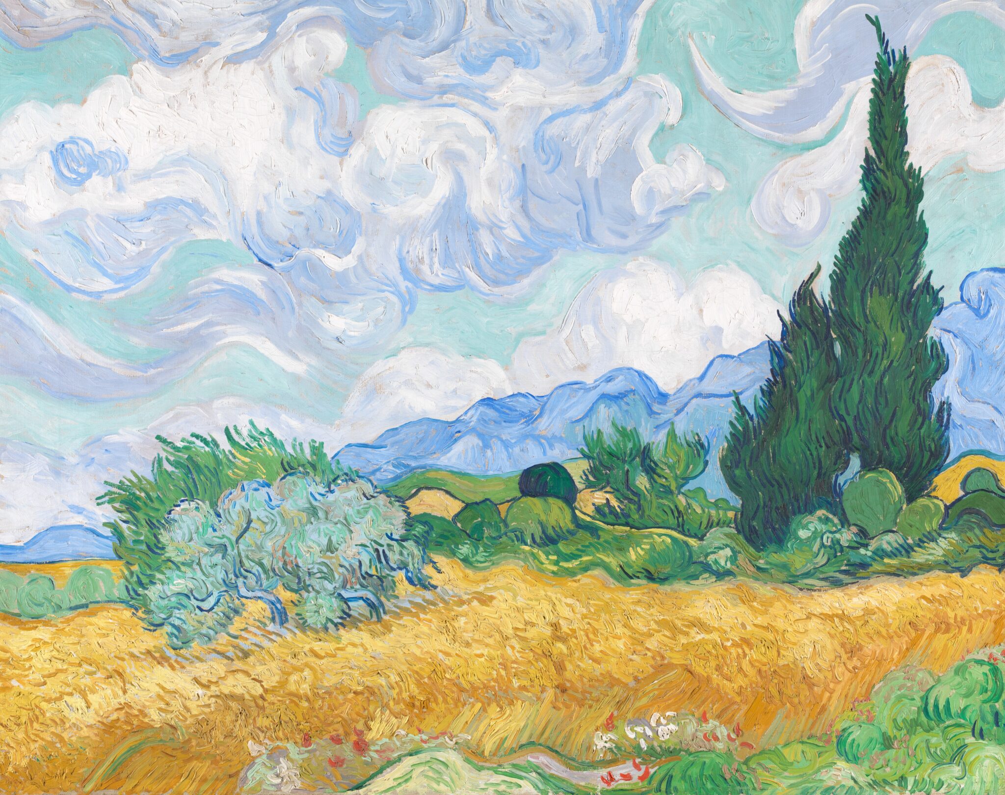 Van Goghâs Cypresses Take Root at Manhattan | The New York Sun