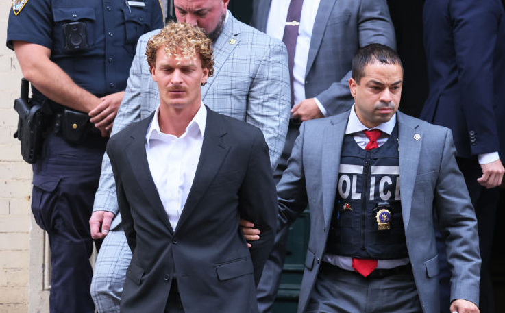 NEW YORK, NEW YORK - MAY 12: Daniel Penny is transported to his arraignment after surrendering to the NYPD at the 5th Precinct on May 12, 2023 in New York City. Penny turned himself in after being charged with 2nd Degree Manslaughter in the chokehold death of Jordan Neely. Neely was killed last week on the F train after being placed in a chokehold at the Broadway-Lafayette station by Penny. Witnesses reported that Neely was acting erratic on the train and screaming about being hungry and tired but had not physically attacked anyone before being placed in the chokehold. Penny was initially taken into custody by the NYPD for questioning and later released. Neely's death was ruled a homicide by the medical examiner's office, days after the incident. (Photo by Michael M. Santiago/Getty Images)