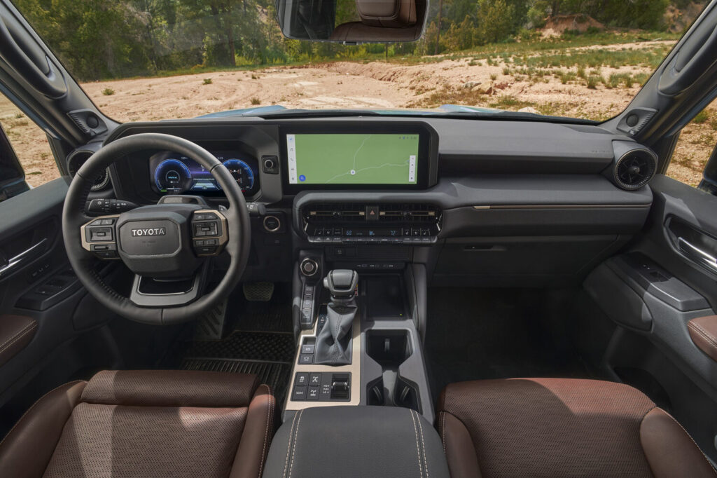 The interior of the 2024 Toyota Land Cruiser.