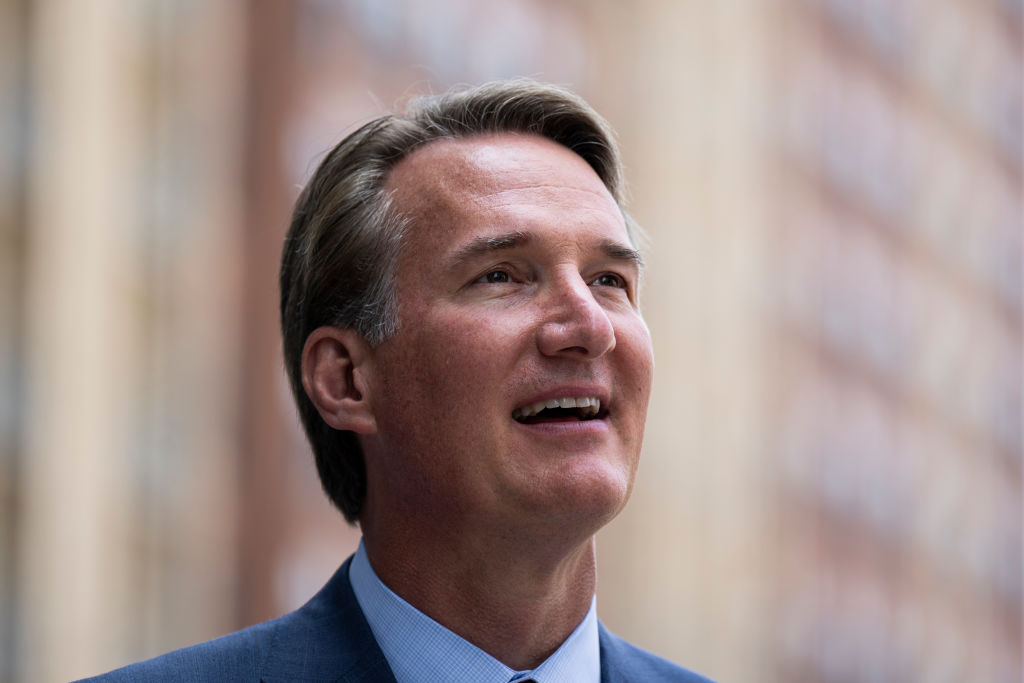 ARLINGTON, VIRGINIA - JUNE 15: Virginia Governor Glenn Youngkin tours Amazon HQ2 during their grand opening ceremony on June 15, 2023 in Arlington, Virginia. The first phase of HQ2 will have space for 14,000 Amazon employees and includes a 2.5 acre public park. Phase two of the development is delayed and there is no timeline for its completion. (Photo by