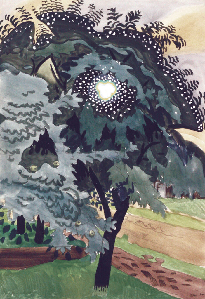 'The Luminous Tree' by Charles Burchfield, 1917.