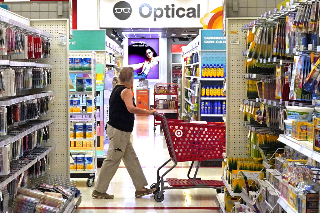 A woman shops in a Target store on July 7, 2023, at Upper Saint Clair, Pennsylvania.