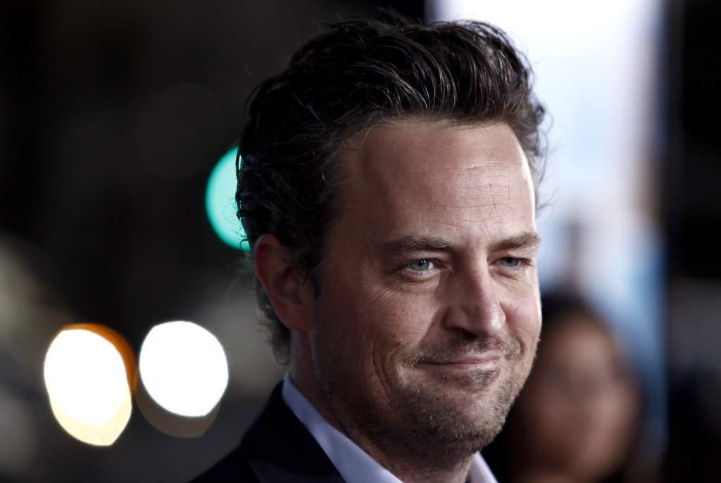 Matthew Perry arrives at the premiere of 'The Invention of Lying' in Los Angeles in 2009.