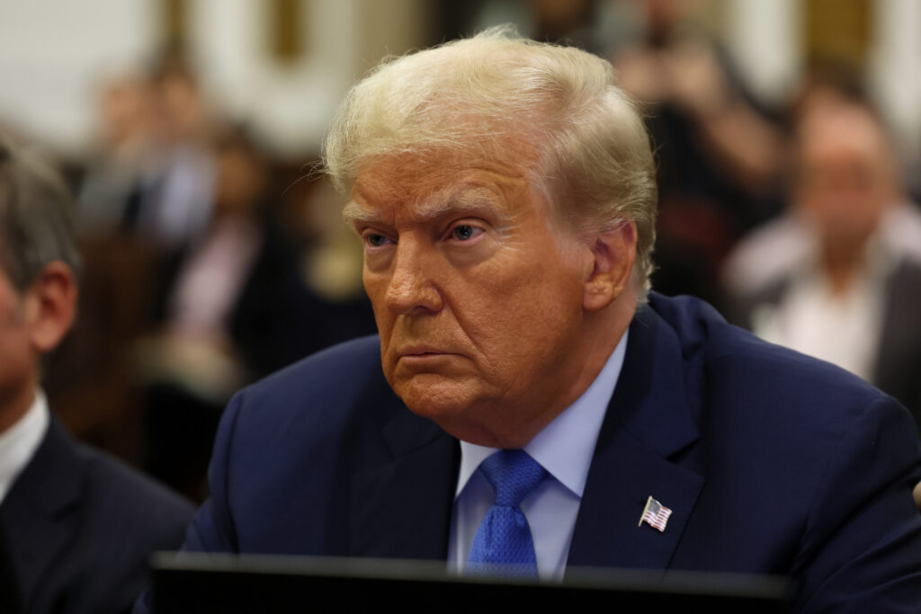 President Trump at the New York Supreme Court at New York, New York, on November 6, 2023.