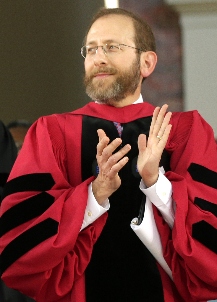 Harvard University's provost, Alan Garber, during commencement exercises, May 28, 2015, at Cambridge, Massachusetts.