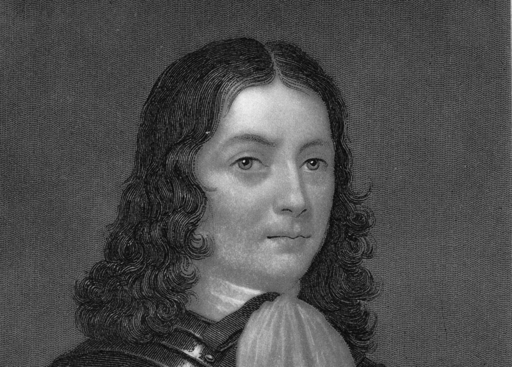 William Penn in 1666 at age 22 in a 19th century engraving.