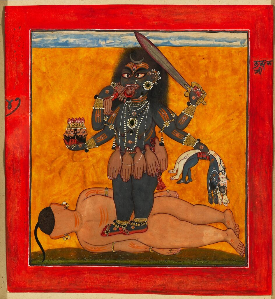 'Bhadrakali, Destroyer of the Universe,' India, Basohli, Himachal Pradesh, ca. 1660–70.