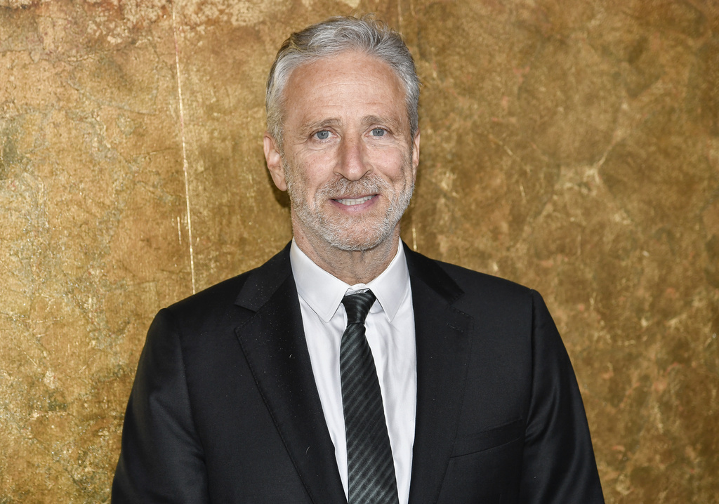 Jon Stewart at the New York Public Library, on September 28, 2023.