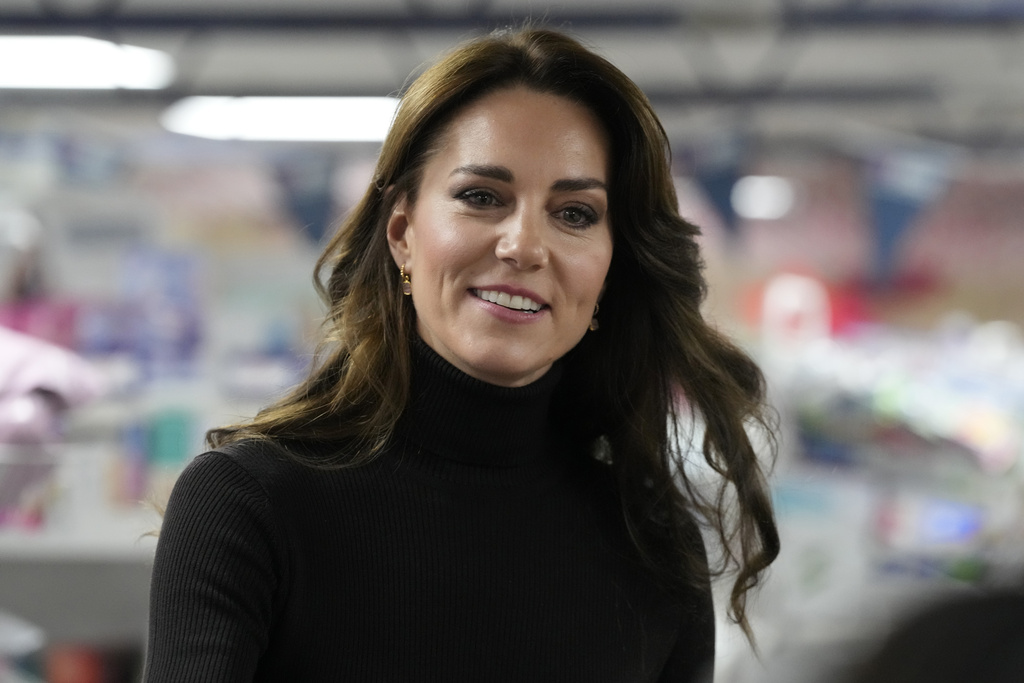 Kate, princess of Wales, during her visit to Sebby's Corner at north London, November 24, 2023.