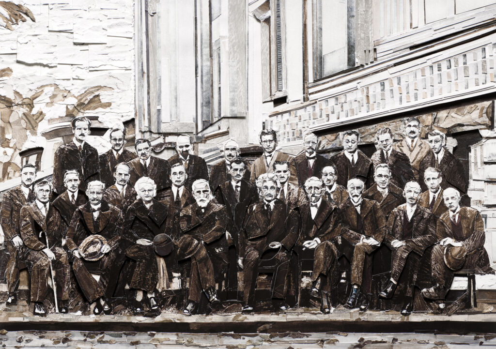 Vik Muniz's 'The Solvay conference,' 2024.