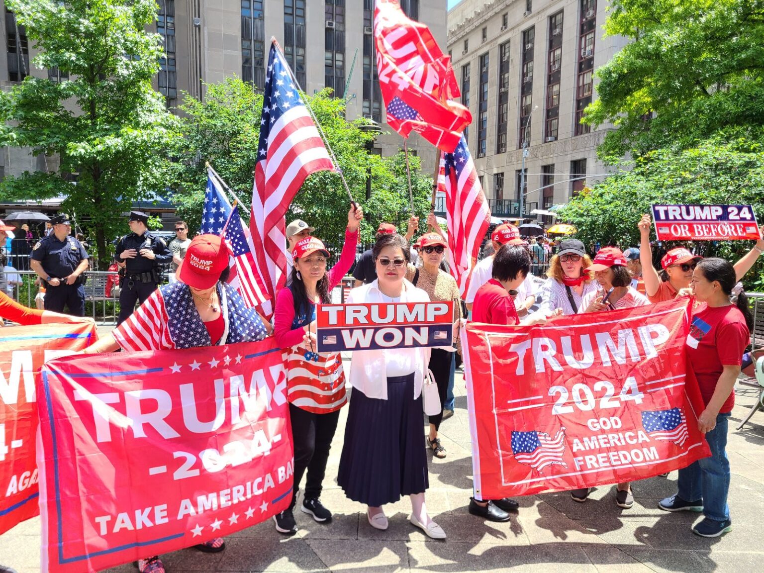 Fists Fly Outside Courthouse as Trump Trial Comes to a Close The New