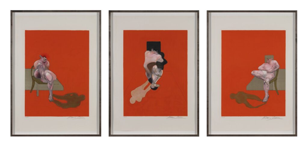 Francis Bacon, 'Tryptich 1983 1984,'  a set of three lithographs, edition of 180.