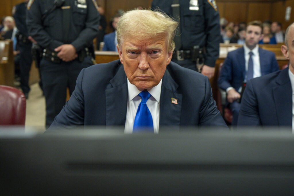 President Trump in court on May 30, 2024 at New York City.