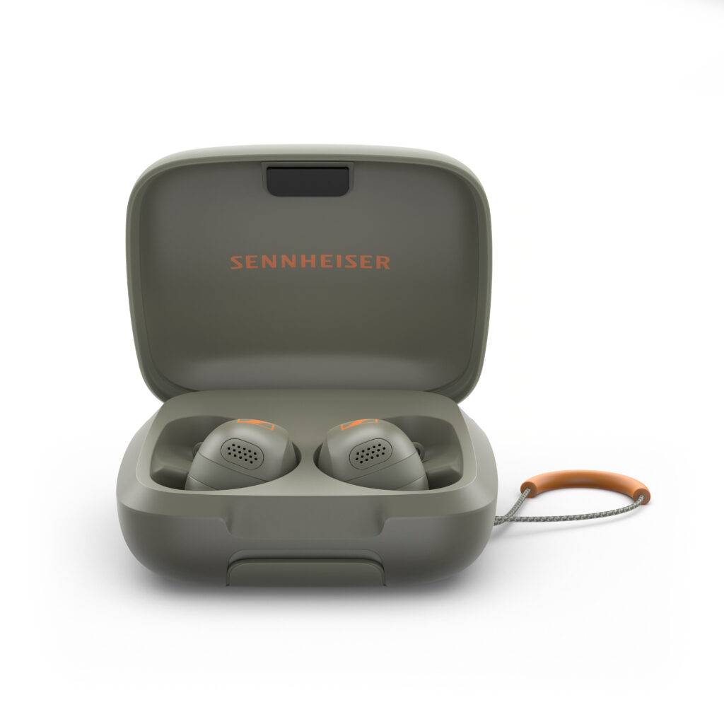 Sennheiser Momentum Sport earbuds.