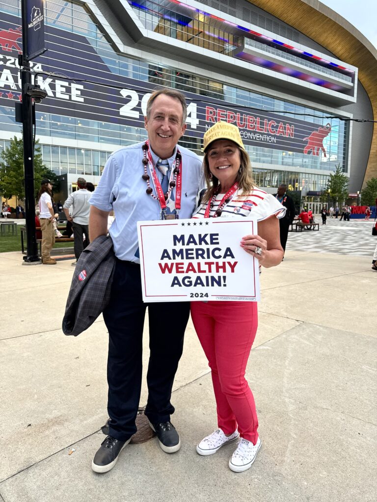 Ohio delegates Allison Zwicker and Tom McCabe say they're enjoying the RNC.