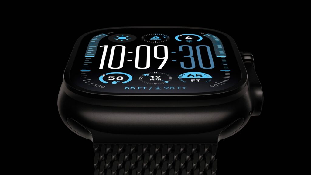 Apple Watch Ultra 2 in Satin Black.