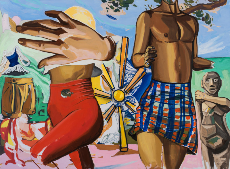 David Salle's 'New Pastoral, Ballerinas,' 2024.