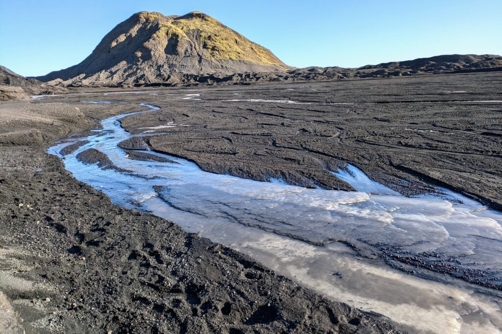 Glacial runoff near the Katla volcano.