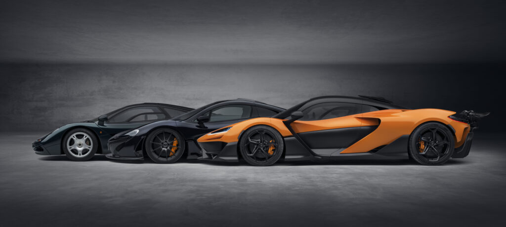 McLaren W1, P1, & F1.