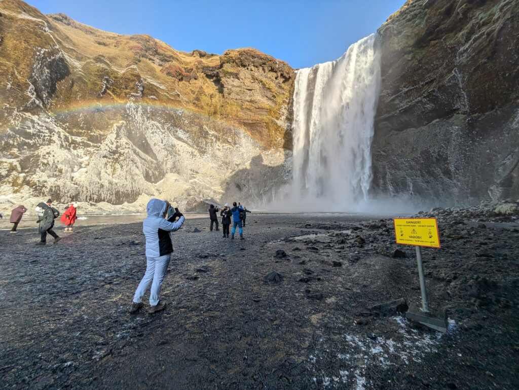 Skogafoss falls.