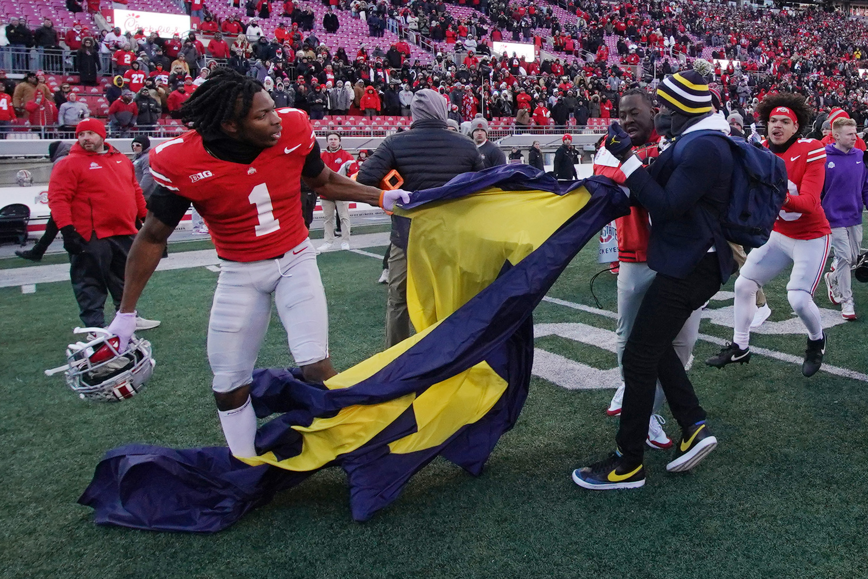 College Football to Review Post-Game Protocols Following Flag-Planting Fights