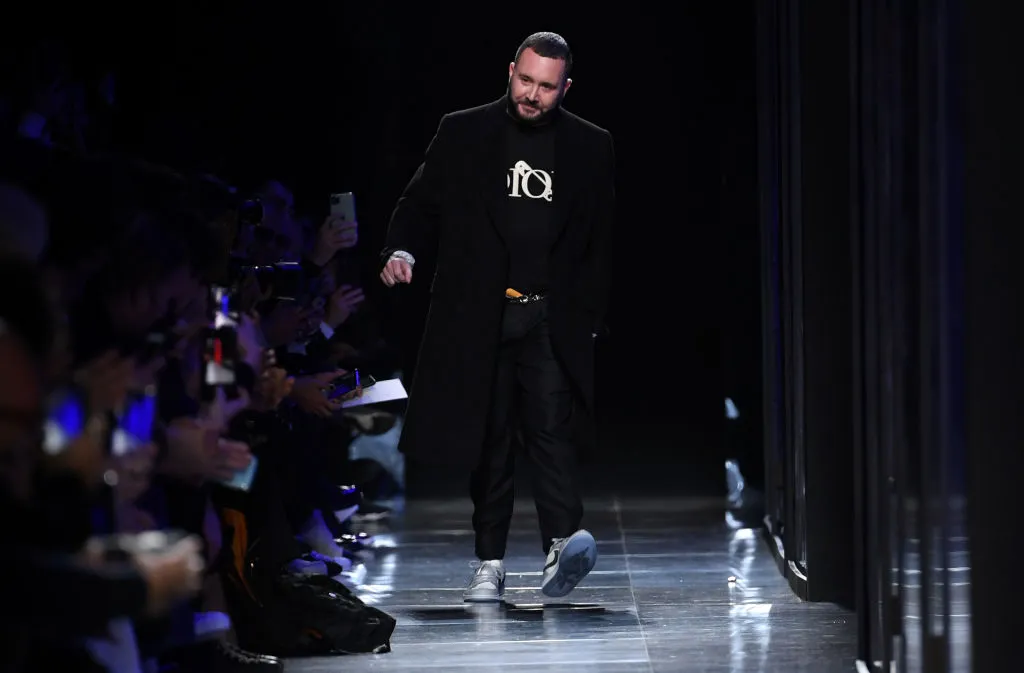 Fashion designer Kim Jones walks the runway during the Dior Homme Menswear Fall-Winter 2020-2021 show as part of Paris Fashion Week on January 17, 2020.