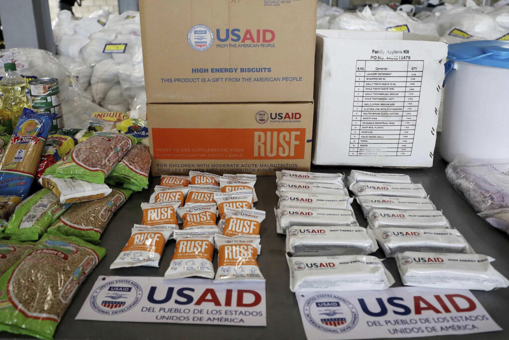 USAID humanitarian aid destined for Venezuela.