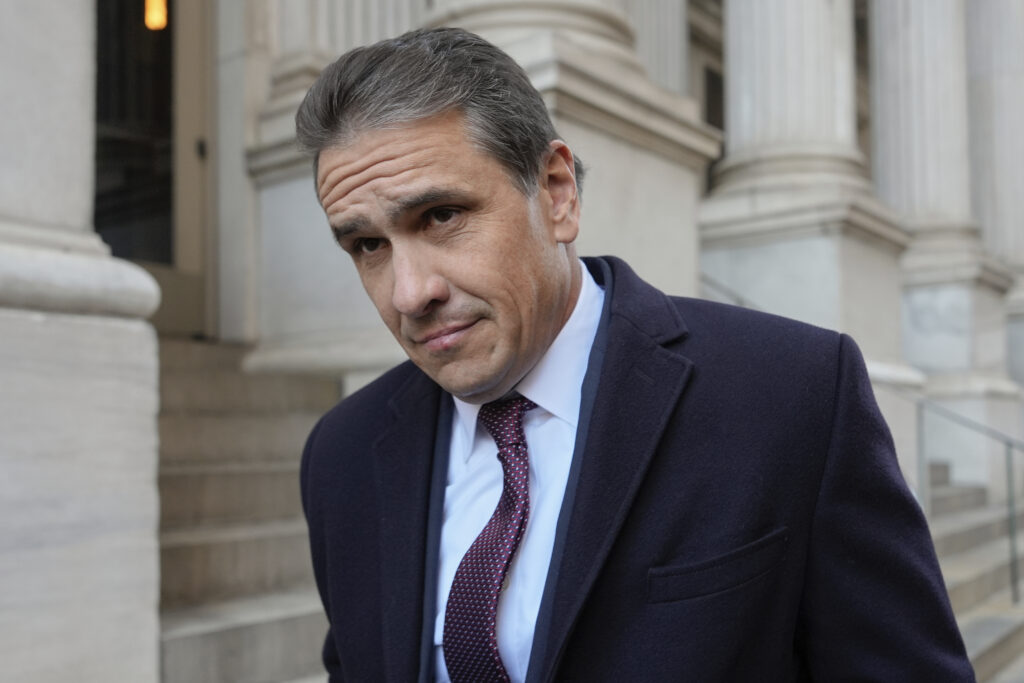Deputy Attorney General Todd Blanche departs court, January 7, 2025, at New York. (