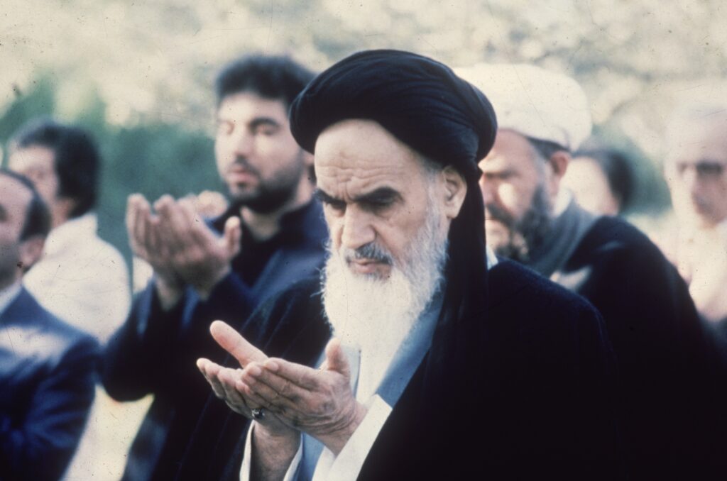 1978: Ayatollah Ruhollah Khomeini (1900 - 1989), the Iranian religious and political leader. (Photo by