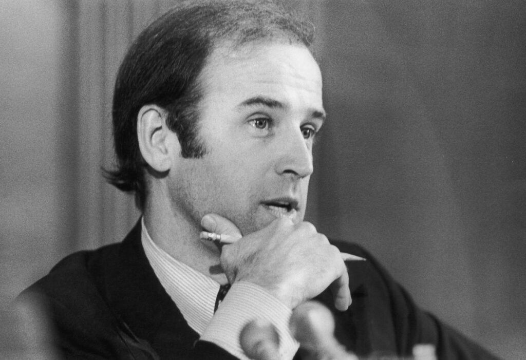 Democratic politician Joseph R. Biden Jr, the United States Senator from Delaware, circa 1980. He became the US Vice President in 2009 under President Barack Obama.