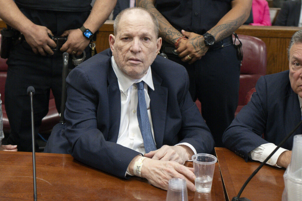 Harvey Weinstein appears in state court in Manhattan for his retrial, Monday, June 9, 2025, in New York.