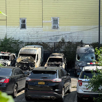 At Least 11 NYPD Cars Firebombed at Police Station as Anti-ICE Protests Spread; Masked Men in Black Flee Scene