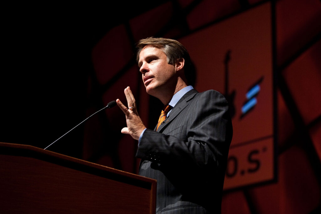 Terry Moran at a 'Rock Stars of Science' event at Washington, D.C. in 2009.