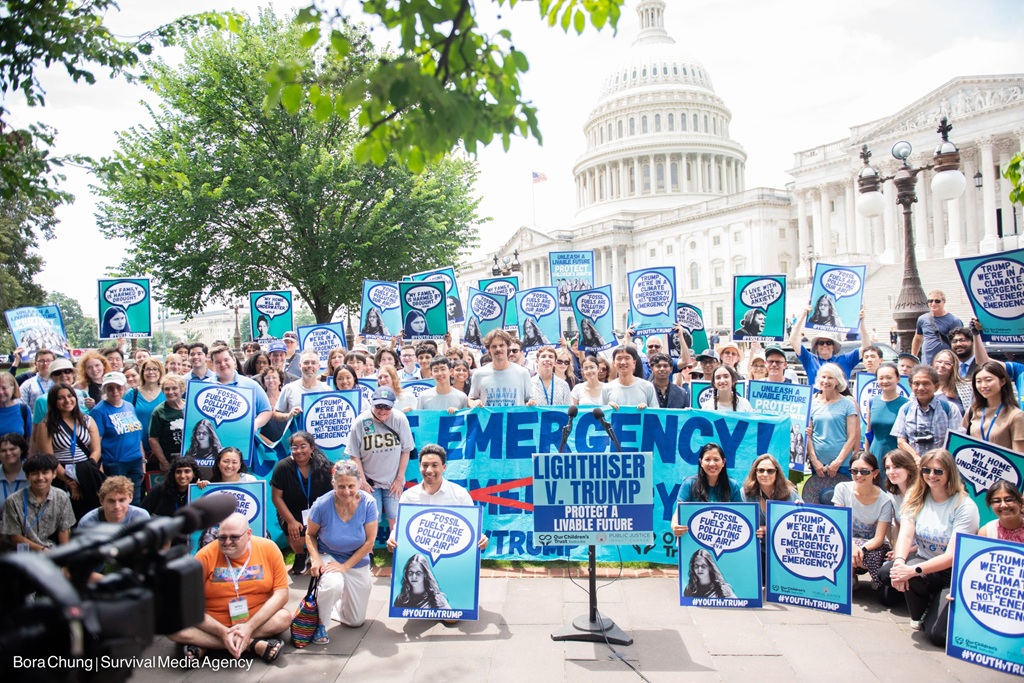 Young Climate Activists Seek To Block Trump’s Energy Policies, Alleging a Generational ‘Death Sentence’