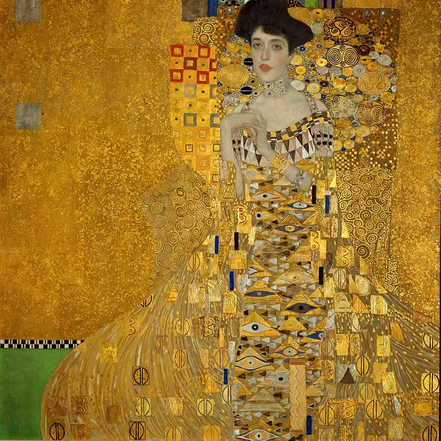 'Porträt der Adele Bloch-Bauer I' by Gustav Klimt, 1907.