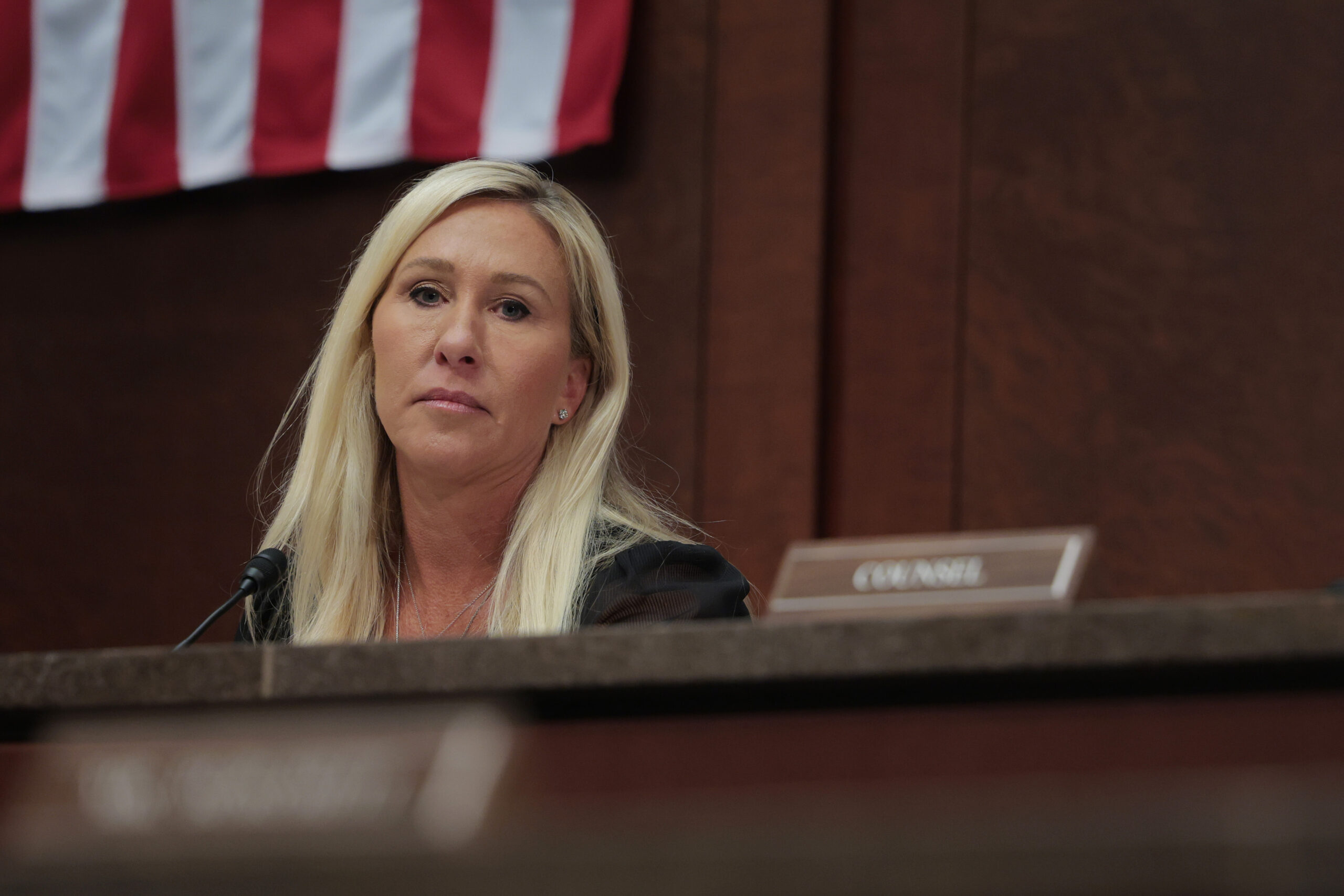 Marjorie Taylor Greene Gets a Red Carpet Welcome From the Times