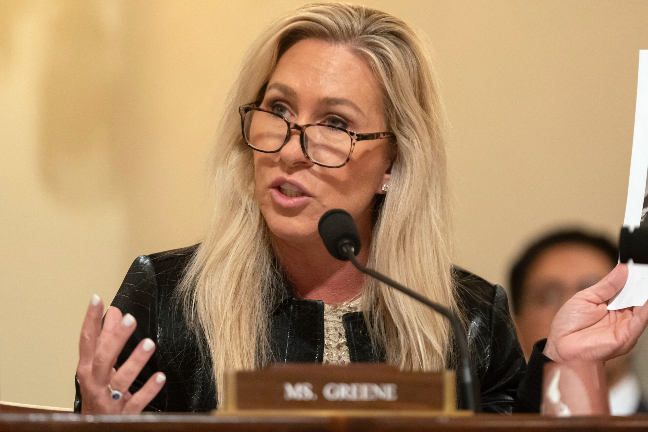 White House Reportedly Suspects Marjorie Taylor Greene Tipped Protesters to Trump’s Surprise Dinner at Washington