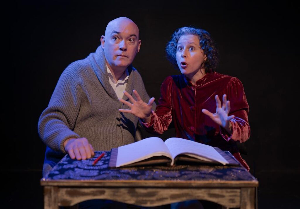 Shane Baker and Miryem-Khaye Seigel in Avrom Sutzkever's 'Night Stories,' 2026.