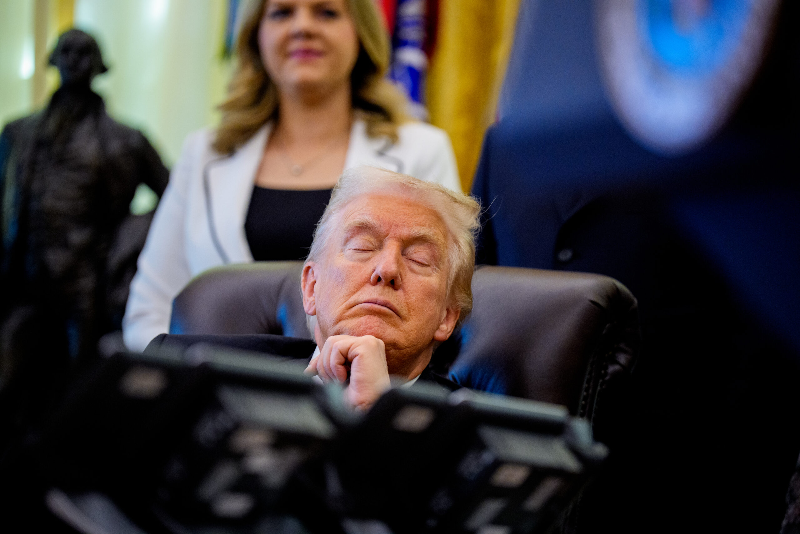 Trump Dismisses Questions About His Health, Insists He Is Just ‘Blinking’ and Not Dozing Off in Meetings