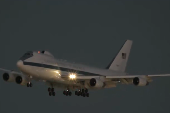 ‘Doomsday Plane’ Landing at LAX Sparks Social Media Speculation as Hegseth Arrives for Tour