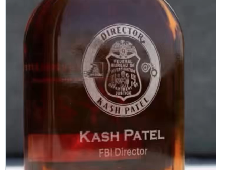FBI Denies Leak Probe Into Atlantic Reporter as Magazine Drops Fresh Exposé on ‘Ka$h’ Patel-Labeled Whiskey Bottles