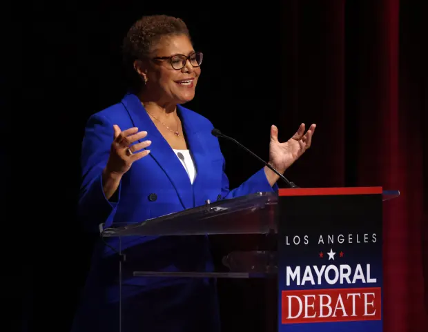 Mayor Bass Takes Heat Over Wildfire Record in Fiery First L.A. Debate
