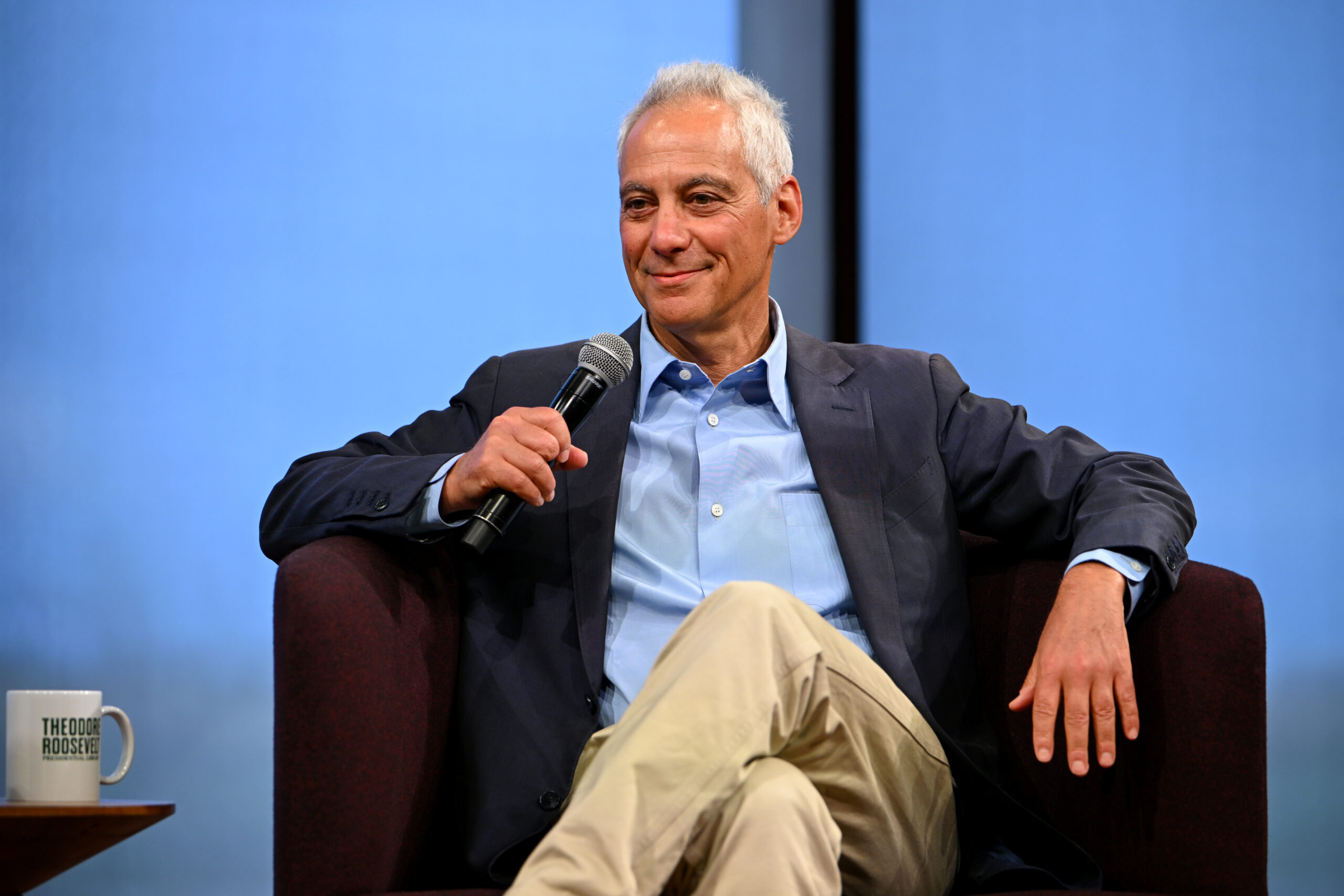 Rahm Emmanuel, a Likely 2028 Candidate, Says in Israel That Unconditional Support Must Come to an End
